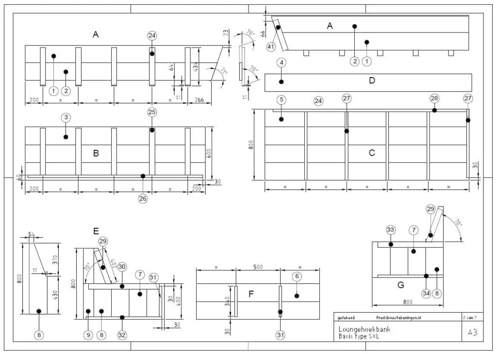 bouwtekening steigerhout hoekbank pdf