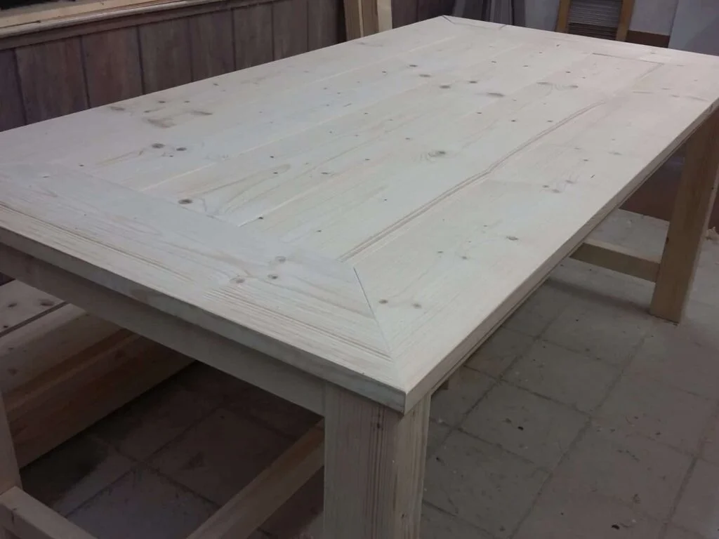 steigerhout tafel zelf gemaakt